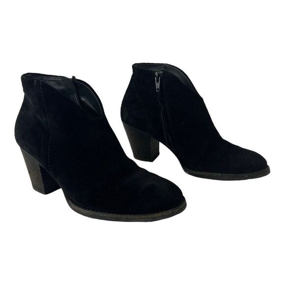Paul Green Size UK 3.5 US 6 Suede Delgado Black Ankle Boots - Picture 1 of 9